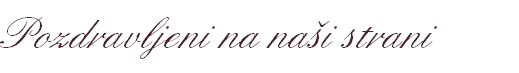 Pozdravljeni na naši strani